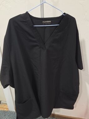 Mandala Black V-Neck Shirt
